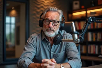 Animate animateur radio français en studio