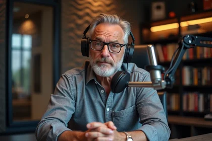 Animate animateur radio français en studio