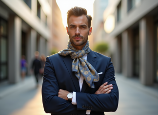 Comment porter un foulard en soie pour homme avec élégance