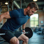 Programme corps entier : optimisez votre temps à la salle avec ces séances efficaces Homme concentré en train de faire un deadlift en salle de sport