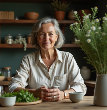 Médecine par les plantes : quel est son nom et ses bienfaits ? Femme préparant une infusion aux herbes dans une cuisine chaleureuse